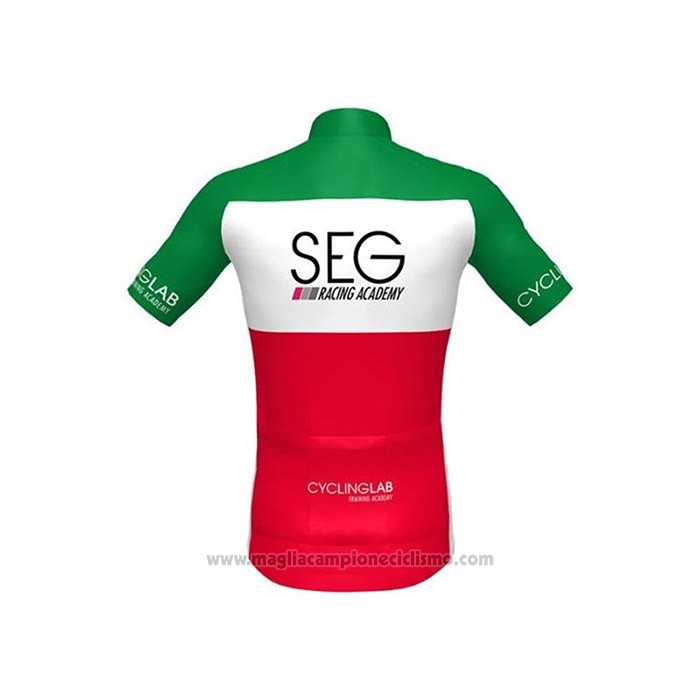 2020 Abbigliamento Ciclismo SEG Racing Academy Campione Italia Manica Corta e Salopette